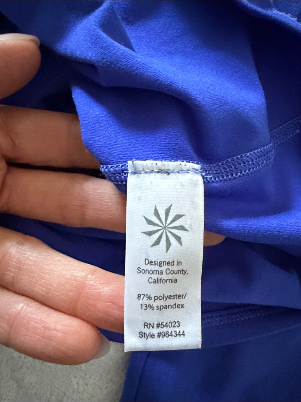 Athleta Long-Sleeve Performance Top in Royal Blue - Picture 3 of 4